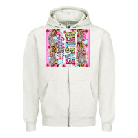 Oatmeal Heather Happy Easter bunnies eggs 20oz skinny tumbler Zipper Hoodie - OliviaCreatesArt