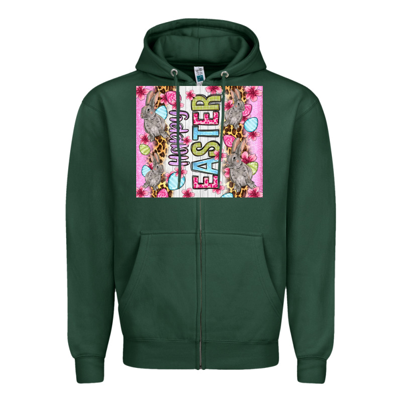 Happy Easter Bunnies Eggs 20oz Skinny Tumbler Zipper Hoodie by OliviaCreatesArt | Teevron