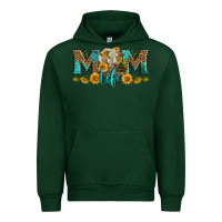 Forest Green Western Charolais Cow Mom Life Urban Hoodie - LillyAllenDesigns