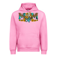 Fuchsia Pink Western Charolais Cow Mom Life Urban Hoodie - LillyAllenDesigns