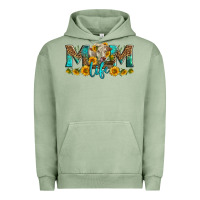 Pigment Oil Green Western Charolais Cow Mom Life Urban Hoodie - LillyAllenDesigns