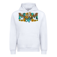 White Western Charolais Cow Mom Life Urban Hoodie - LillyAllenDesigns