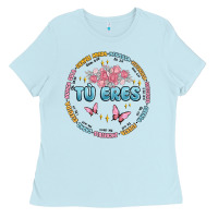 Baby Blue tu eres inspiration Ladies Tee - MaliasSmallBusiness