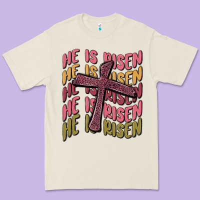 He Is Risen Premium Tee Designed By Maliassmallbusiness