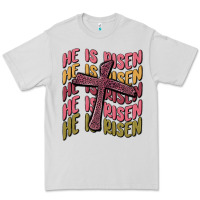 Dove Grey he is risen Premium Tee - MaliasSmallBusiness