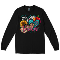 Black teacher hearts Long Sleeve Tee - Jasminsmagicworld
