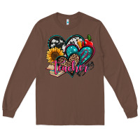 Chestnut teacher hearts Long Sleeve Tee - Jasminsmagicworld