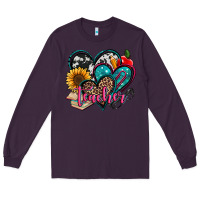 Plum teacher hearts Long Sleeve Tee - Jasminsmagicworld