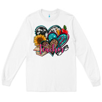 White teacher hearts Long Sleeve Tee - Jasminsmagicworld