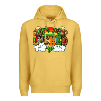 Antique Gold Let's get lucked up St. Patrick's Day Premium Hoodie - OliviaCreatesArt
