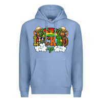 Colony Blue Let's get lucked up St. Patrick's Day Premium Hoodie - OliviaCreatesArt