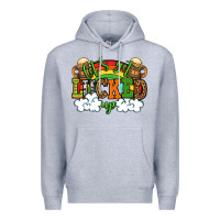 Heather Grey Let's get lucked up St. Patrick's Day Premium Hoodie - OliviaCreatesArt
