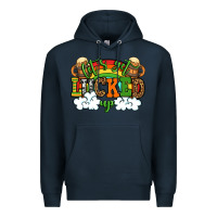 Navy Let's get lucked up St. Patrick's Day Premium Hoodie - OliviaCreatesArt