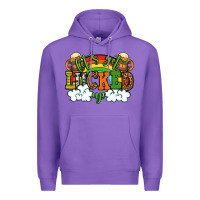 Purple Let's get lucked up St. Patrick's Day Premium Hoodie - OliviaCreatesArt