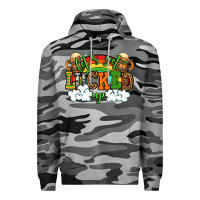 Slate Camo Let's get lucked up St. Patrick's Day Premium Hoodie - OliviaCreatesArt