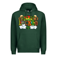 Sports Green Let's get lucked up St. Patrick's Day Premium Hoodie - OliviaCreatesArt