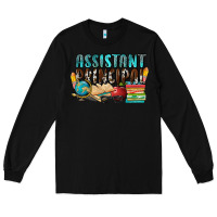 Black assistant principal Long Sleeve Tee - NancyCooperArtShop