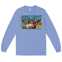 Colony Blue assistant principal Long Sleeve Tee - NancyCooperArtShop
