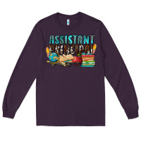 Plum assistant principal Long Sleeve Tee - NancyCooperArtShop
