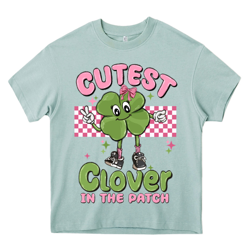 Cutest Clover In The Patch Heavy Core Tee by MaliasSmallBusiness | Teevron