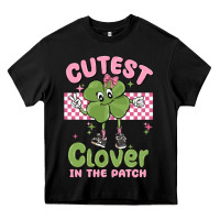 Black cutest clover in the patch Heavy Core Tee - MaliasSmallBusiness