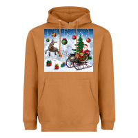 Meerkat christmas santa deer and presents Heavyweight Hoodie - BundleAndBundleShop