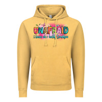 Vintage Mustard unafraid i know who holds tomorrow Vintage Hoodie - Artiststas