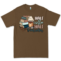 Cacao half coffee half bookworm Premium Tee - MaliasSmallBusiness