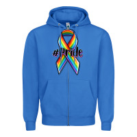 True Royal pride lgbtq awareness ribbon Zipper Hoodie - OliviaCreatesArt