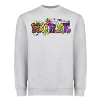 Mardi Gras Day Nurse Heavyweight Sweatshirt | Teevron