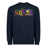 Navy Mardi Gras Day nurse Heavyweight Sweatshirt - HowdyJamesFarm