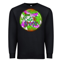 Black too cute to spook earrings Premium Sweatshirt - BundleAndBundleShop