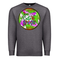 Charcoal Heather too cute to spook earrings Premium Sweatshirt - BundleAndBundleShop
