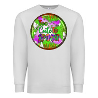 Dove Grey too cute to spook earrings Premium Sweatshirt - BundleAndBundleShop