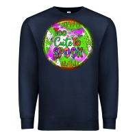 Navy too cute to spook earrings Premium Sweatshirt - BundleAndBundleShop