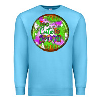 Ocean Blue too cute to spook earrings Premium Sweatshirt - BundleAndBundleShop