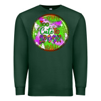 Sports Green too cute to spook earrings Premium Sweatshirt - BundleAndBundleShop