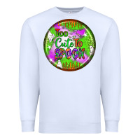 White too cute to spook earrings Premium Sweatshirt - BundleAndBundleShop