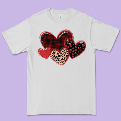 Leopard Hearts Premium Tee Designed By Maliassmallbusiness