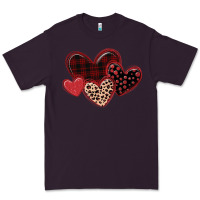 Plum leopard hearts Premium Tee - MaliasSmallBusiness