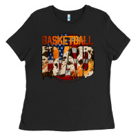 Black basketball dad Ladies Tee - Jasminsmagicworld