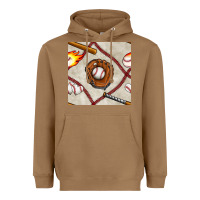 Toasted Coconut baseball glove and bat seamless pattern Heavyweight Hoodie - BundleAndBundleShop