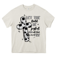 Cream soccer Heavy Core Tee - MaliasSmallBusiness