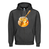 Charcoal Heather honeypot and honeydipper fa element Zipper Hoodie - FaDigitalArtStudio