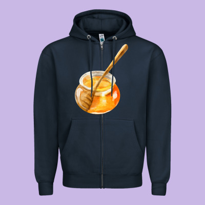 Honeypot And Honeydipper Fa Element Zipper Hoodie Designed By Fadigitalartstudio