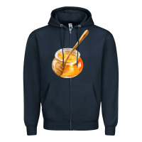 Navy honeypot and honeydipper fa element Zipper Hoodie - FaDigitalArtStudio