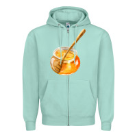 Seafoam honeypot and honeydipper fa element Zipper Hoodie - FaDigitalArtStudio