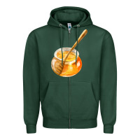 Sports Green honeypot and honeydipper fa element Zipper Hoodie - FaDigitalArtStudio