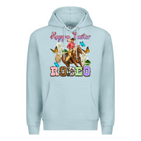 Blue Mist Happy Easter rodeo cowgirl Premium Hoodie - OliviaCreatesArt