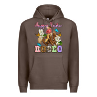 Coffee Happy Easter rodeo cowgirl Premium Hoodie - OliviaCreatesArt